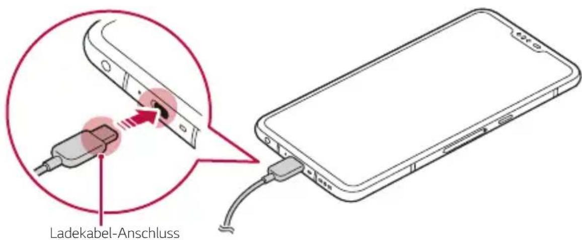 LG LMV500EM - Akku laden - 1