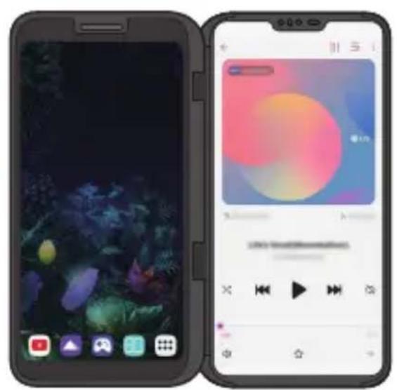 LG LMV500EM - Auf dem Dual-Bildschirm zwischen App-Bildschirmen wechseln - 3