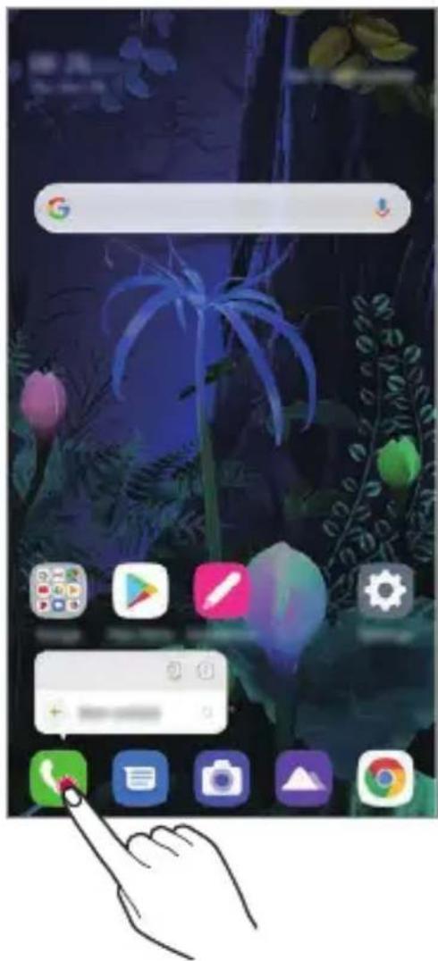 LG LMV500EM - Raccourcis des applications - 1