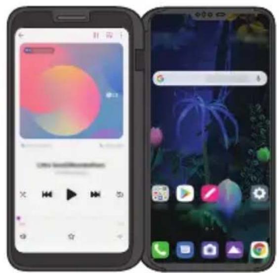 LG LMV500EM - Auf dem Dual-Bildschirm zwischen App-Bildschirmen wechseln - 6