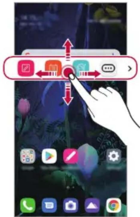 LG LMV500EM - De positie van de Floating Bar verplaatsen - 2