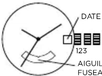 Armani AR2460 - Réglage du double fuseau horaire - 1
