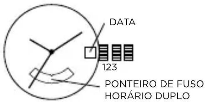 Armani AR2460 - FUSO HORÁRIO DUPLO - 1