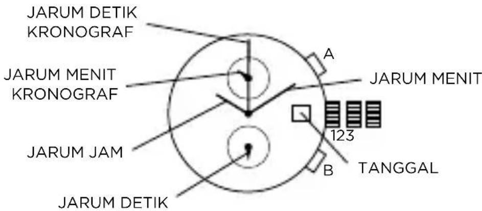 Armani AR2460 - KRONOGRAF DUA MATA - 1
