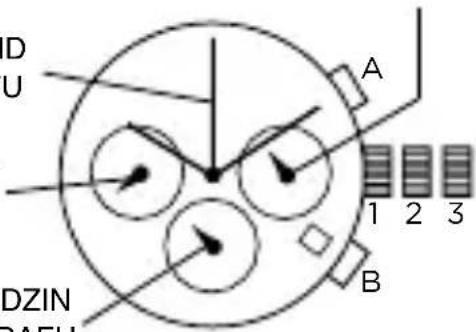 Armani AR2460 - Ustawianie godziny - 1