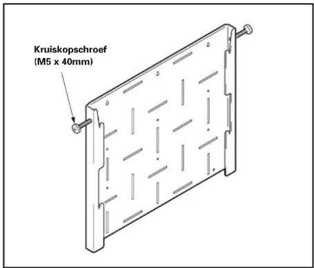 PIONEER BPDSPW - Schroef de wanddraagconstructie voorlopig nog niet geheel vast. - 1