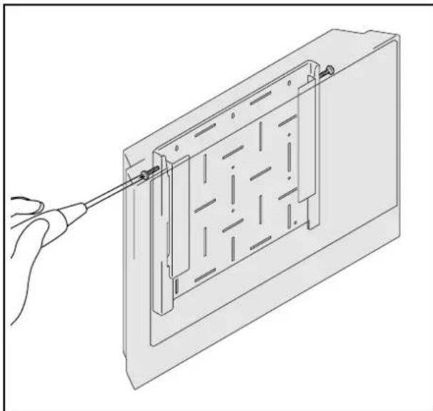 PIONEER BPDSPW - Comment fixer le Projecteur de Son Audionumérique à la plaque de métal du support mural en vissant de manière à éviter tout mouvement ou déplacement du Projecteur. - 1