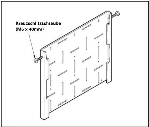 PIONEER BPDSPW - Schrauben Sie das Metall-Zubehörteil zur Wandmontage vorläufig an. - 1