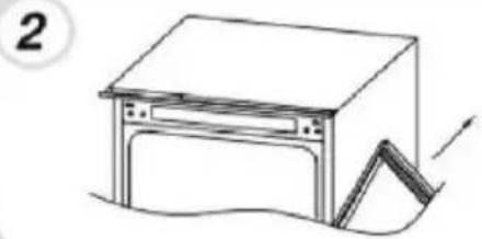 ROSIERES RBFP 3683 - Obratenie smeru otvarania dverí spotrebica - 2