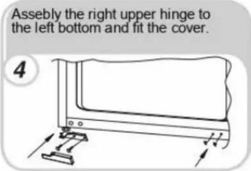 ROSIERES RBFP 3683 - Reversing the appliance door - 4