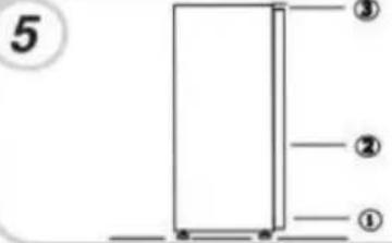 ROSIERES RBFP 3683 - Inverser la porte de l'appareil - 5