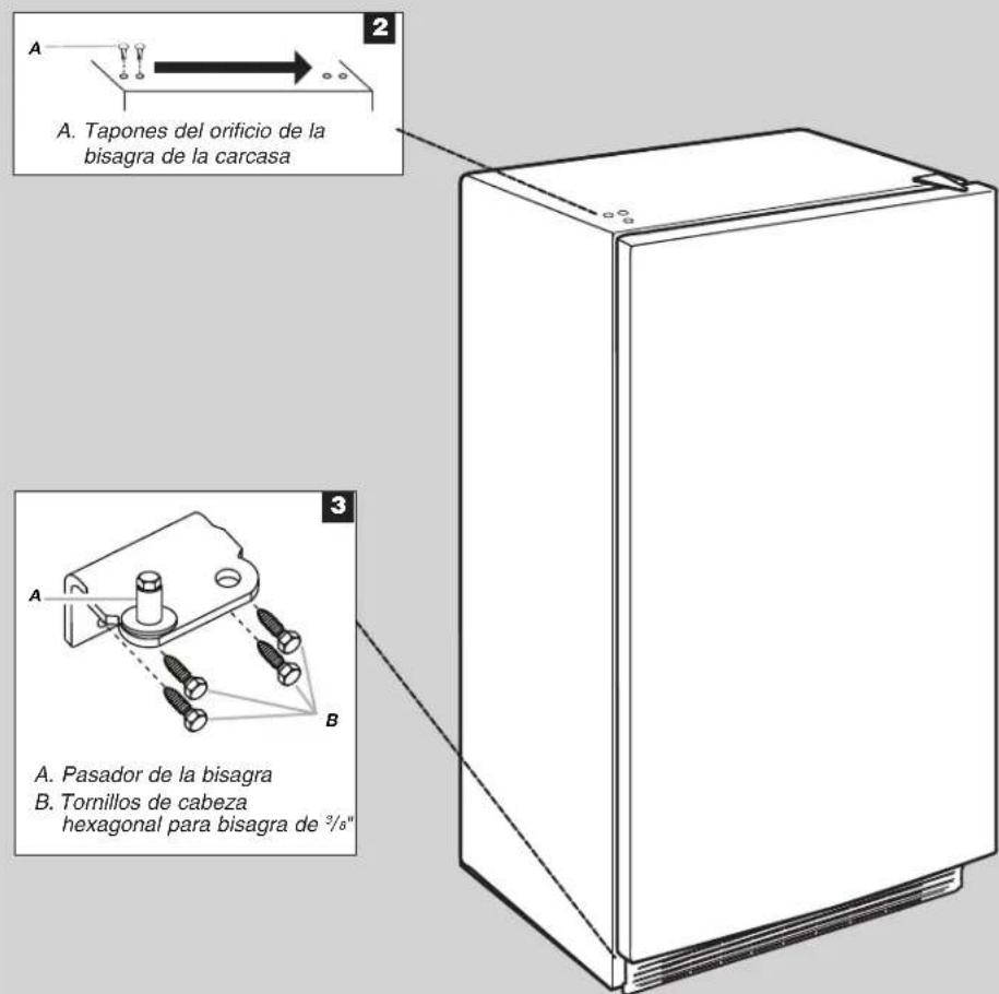MAYTAG MZF34X16DW - Cambio del sentido de aberturade las puertas (opcional) - 1