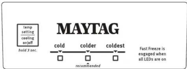 MAYTAG MZF34X16DW - Control de temperatura - 1