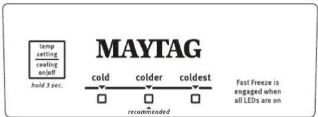 MAYTAG MZF34X16DW - Commande de la température - 1