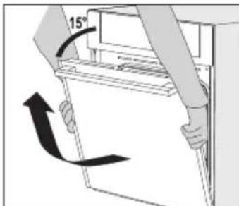 Pelgrim OVM536RVS - Removing the oven door - 4