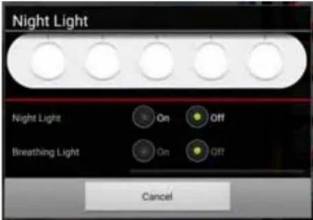 NUK Smart Control Multi 310 - Adjusting the night light - 1