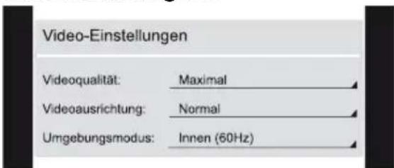 NUK Eco Smart Control 300 - Videoinstallungen: - 1