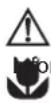 ROSIERES RCG 6911 RB - Symboles utilises dans la NOTICE - 1