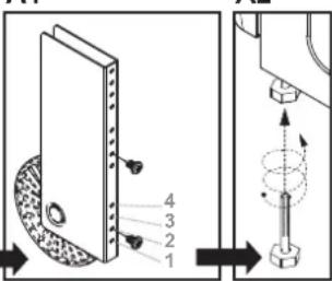 ROSIERES RCG 6911 RB - Adjustable feet and wheels. - 2