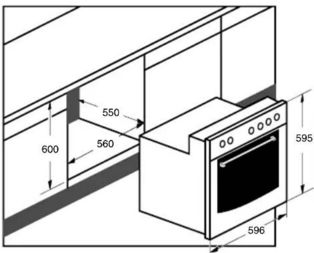 Pelgrim OST373RVS - Combination of oven 353/653 with Pelgrim cooker (see Figure 8) - 1