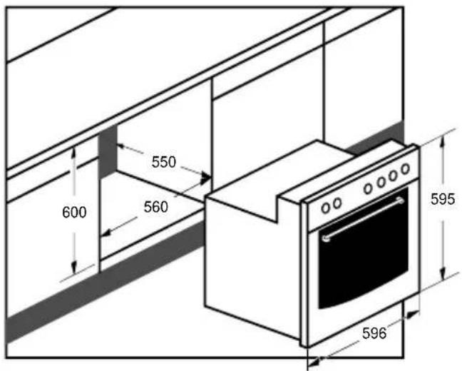 Pelgrim OST370RVS - Combination of oven 350 with Pelgrim cooker (see fig. 5) - 1