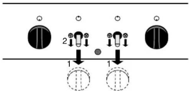 Pelgrim OST353ALU - Combination of the 65 with the Pelgrim GKV106 gas hob - 1