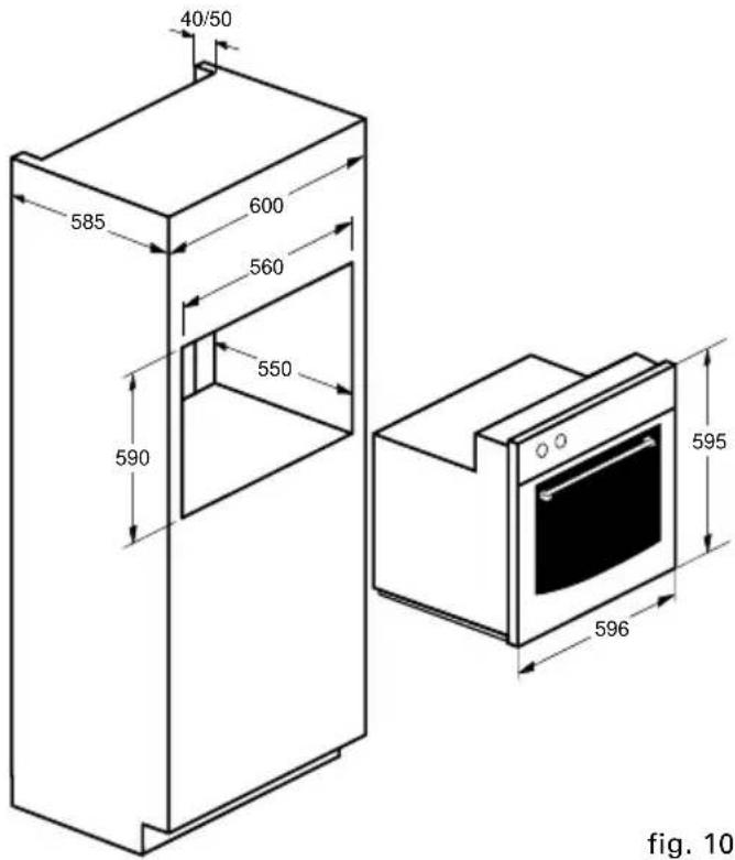 Pelgrim OST350RVS - Solo-oven 390 (zie fig. 10) - 1
