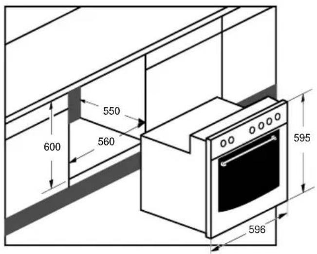 Pelgrim OST350RVS - Combination van de oven 350 met een Pelgrim gaskookplaat (zie fig. 5) - 1