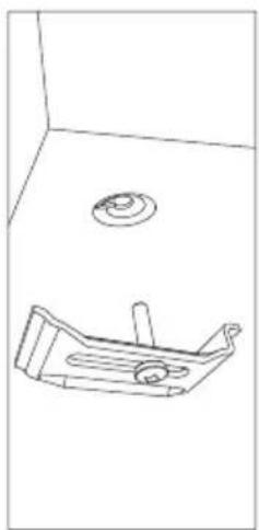 Pelgrim GK595ONYA - Attachment points for mounting brackets (see 1^* ) - 1