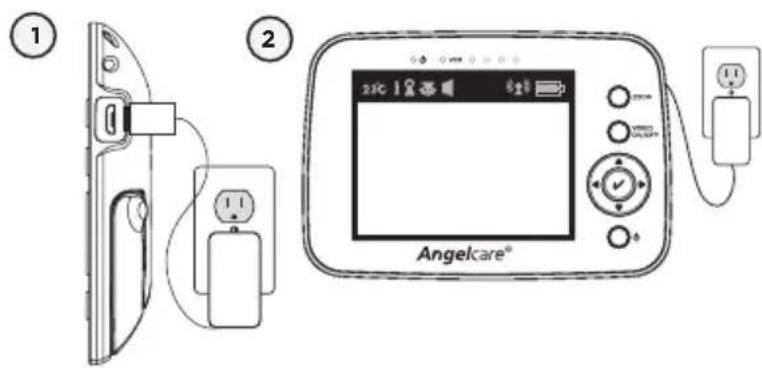 ANGELCARE AC1320 - SCHRITT 1 - AUFLADEN DER ELTERNEINHEIT (9 STUNDEN) - 1