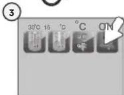 ANGELCARE AC1320 - POUR ACTIVER L'ALARMÉ DE TEMPERATURE : - 3