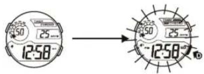 Calypso K5723 - HOW TO USE EL LIGHT - 2