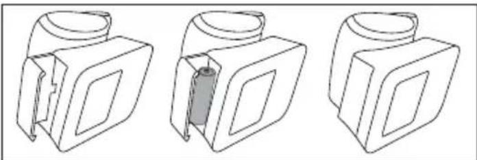 BEURER BC 21 - Preparing for the measurement Inserting the battery - 1