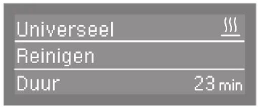MIELE PG 8057 TD - Programmaweergave - 1