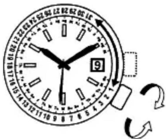 ORIENT Classic EZ09002S - ◆ IMPOSTAZIONE DEL CALENDARIO MENSILE - 1