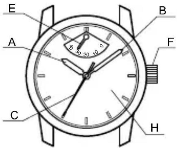 ORIENT Classic EZ09002S - ◆ НАЗВАНИЯ И НАЗНАЧЕНИЕ КОМПОНЕНТОВ - 1