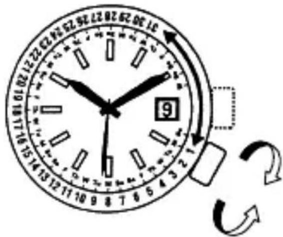 ORIENT Classic EZ09002S - ◆ УСТАНОВКА КАЛЕНДАРЯ С РАЗБИВКОЙ ПО МЕСЯЦАМ - 1