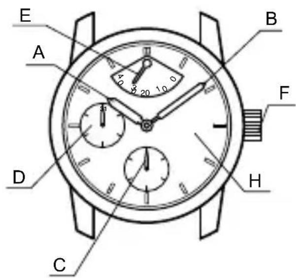 ORIENT Classic EZ09002S - ◆ NAMES AND FUNCTIONS OF INDIVIDUAL COMPONENT PARTS - 6
