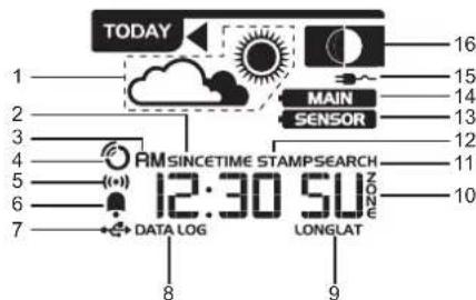 OREGON SCIENTIFIC WMR300A - CLOCK / ALARM / WEATHER FORECAST/ MOON PHASE - 1
