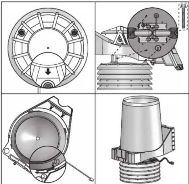 OREGON SCIENTIFIC WMR300A - INSTALAR O SENSOR DE PRECIPITAÇÃO / TERMOMETRO E SENSOR DE HUMIDADE - 1