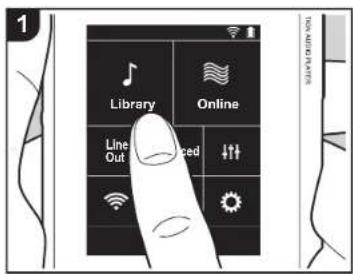 PIONEER XDP20 - Listening to music from the "Library" - 1