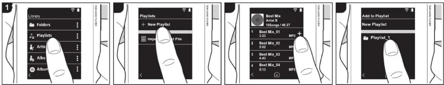 PIONEER XDP20 - Creating a play list - 1