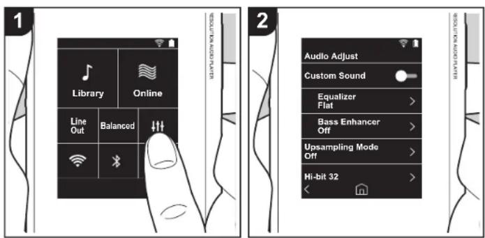 PIONEER XDP20 - Ajuste audio - 1