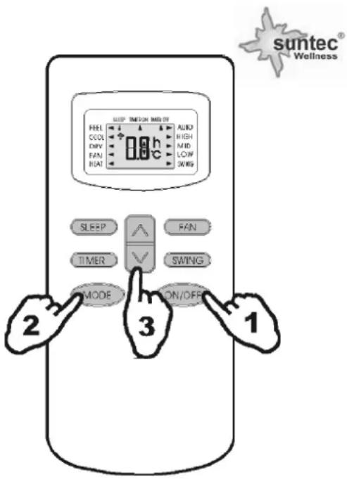 SUNTEC Klimatronic Instapro - Verfahren für die Betriebsart FEEL - 1