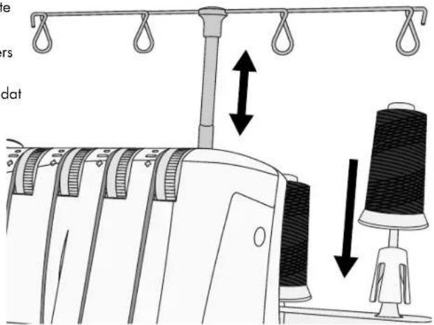 SINGER S1478 - De uitschuifbare garenstandaard opzetten - 1