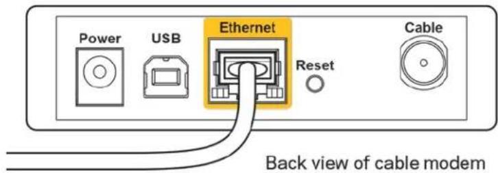 LINKSYS MaxStream EA7300 - Your Internet cable is not plugged in message - 2