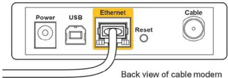 LINKSYS MaxStream EA7300 - Sporocilo, da internetni kabel ni priklopljen - 2