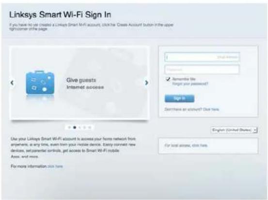 LINKSYS MaxStream EA7300 - Yhteyden muodostaminen Linksys Smart Wi-Fi -tiliin - 1
