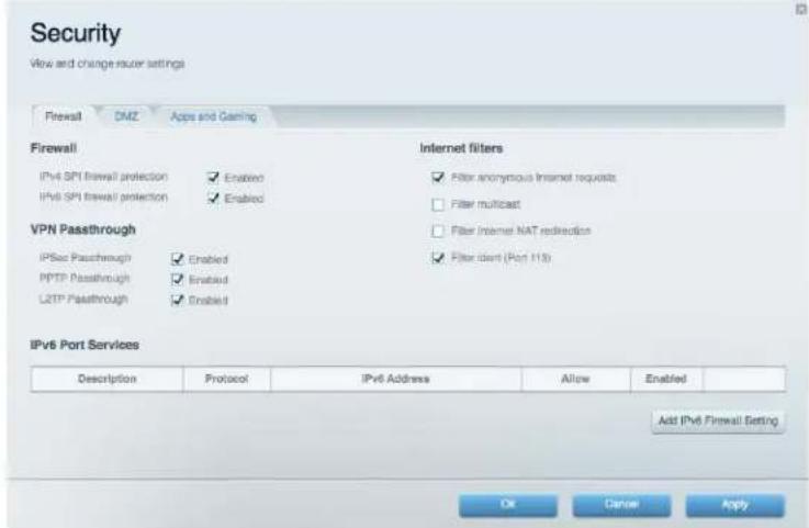 LINKSYS MaxStream EA7300 - Seguridad - 1
