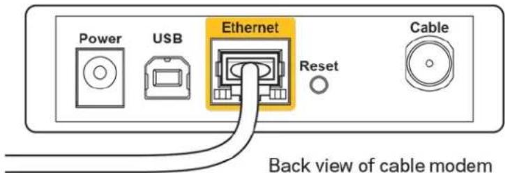 LINKSYS MaxStream EA7300 - Pranesimas Your Internet cable is not plugged in (Jusu interneto laidas nera prijungtas). - 2